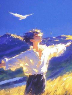 孤鹤衔云渡远山