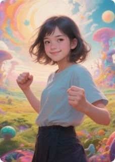 这个女孩有点强