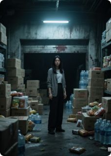 末日暴雨来临，我囤了千万物资