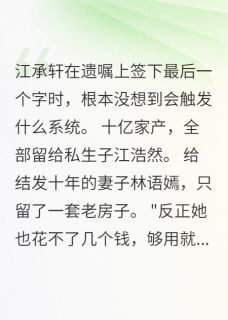 丈夫留十亿给私生子我获复仇系统