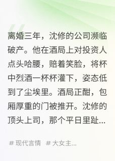 离婚后他求我给项目我让他去陪酒